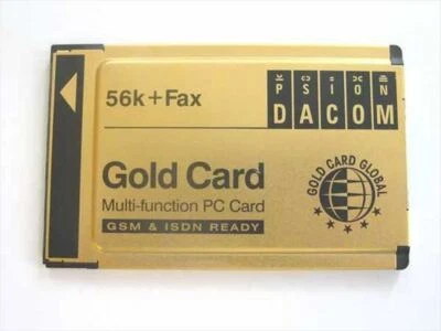 Gold Card Global S99-2318-2 Mulit-Function PCMCIA Card 56k&Fax - Image 1 of 3