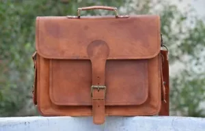 Bag Leather Briefcase Laptop Messenger Business Men's Shoulder Satchel Men New - Picture 1 of 5
