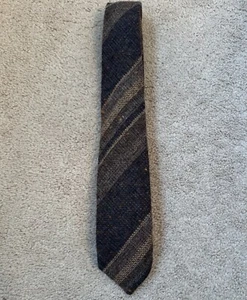 Vintage 1980s Christian Dior Monsieur Tweed Wool Tie See Description - Picture 1 of 6