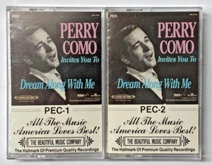 "Perry Como Invites You To Dream Along With Me" PEC-1 & 2 Cassette Tapes - Picture 1 of 6