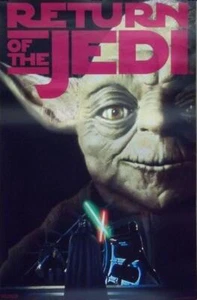 Star Wars Return Of The Jedi Yoda Movie  1995 Poster 23 x 35 - Picture 1 of 1