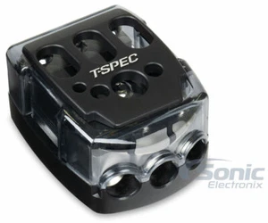 T-Spec V-DIST-PWR 1/0 - 8 AWG In 4 - 10 AWG Battery Terminal Distribution Block - Picture 1 of 6