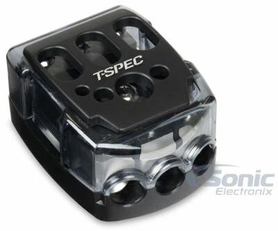 T-Spec V-DIST-PWR 1/0 - 8 AWG In 4 - 10 AWG Battery Terminal Distribution Block - Image 1 of 4