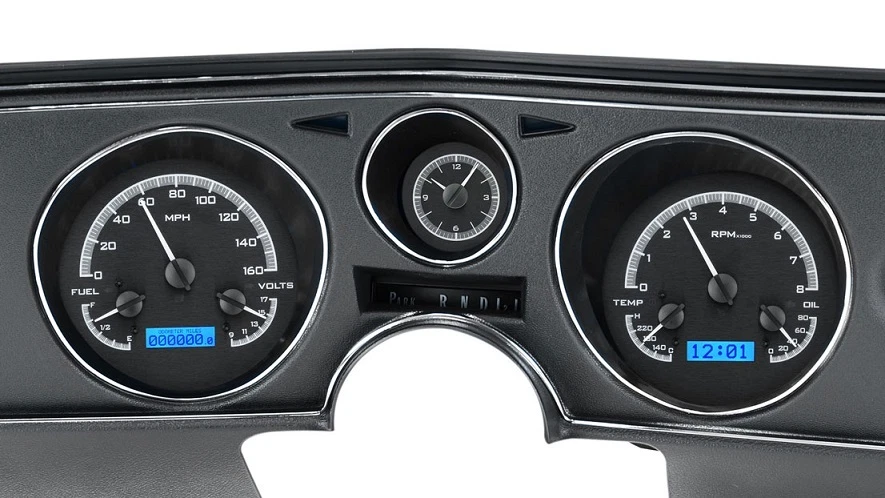 Dakota Digital 69 Chevy Chevelle El Camino Medidores Analógicos y Reloj VHX-69C-CVA-K-B Foto 1 de 4