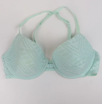 Camiseta Xhilaration Sujetador con aros Espalda de corredor Verde menta Talla de mujer 38D Foto 1 de 4