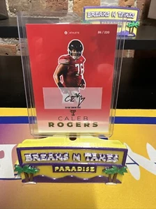 🔥2024 Onit - Autograph On-Card AUTO - Caleb Rogers /220 Texas Tech Red Raiders - Picture 1 of 10