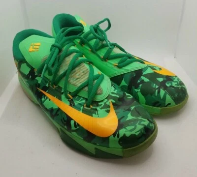NIKE KD 6 Easter NBA Kevin Durant Turbo Green 599477 Youth Size 6 Shoes - Image 1 of 4