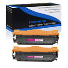2Pk Cc533a Magenta Toner Cartridge For Hp Color Laserjet Cm2320nf Cm2320fxi