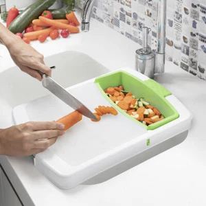 Tagliere Allungabile con Vassoio, Contenitore e Scolapasta 3 in 1 PractiCut I - Foto 1 di 9