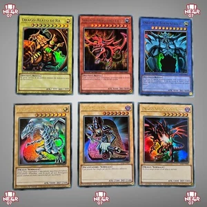 Yu-Gi-Oh Divinità Egizie Ra Obelisk Slifer drago bianco mago nero drago nero - Imagen 1 de 3