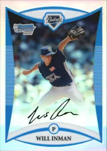 2008 Bowman Chrome Draft Prospects Refractors #BDPP88 Will Inman RC Rookie Card - Picture 1 of 2