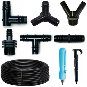 Netafim, Tropfschlauch, Druckminderer, Steckverbindungen, Lochstecher, 16mm - Bild 1 von 15