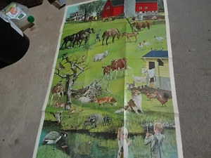 Vintage 1968 Peabody Language Development 2-Sided Poster Learning Collectible - Picture 1 of 5