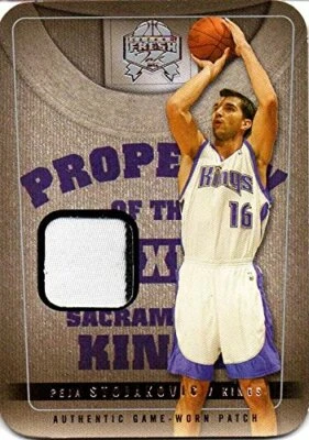 2004-05 Skybox Fresh Ink Property of Patches 10 #25 Peja Stojakovic Jersey /10 - Imagem 1 de 2
