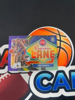 Donruss Optic Isiah Thomas 2020-21 púrpura Holo Prizm Express Lane #21 Foto 1 de 2