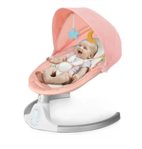 NEW Pink Portable Baby Swing Music Speaker Bluetooth & Remote Control - Picture 1 of 8