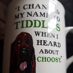 mug.dog.hound.collector.advert.choosy cat food. - Foto 1 di 3