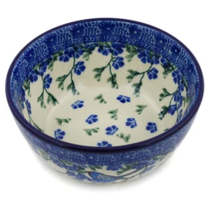Polish Pottery Bowl 5" Ceramika Artystyczna Baby Blue Bird