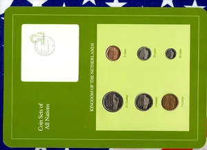 Coin Sets of All Nations Netherlands 1988-1994 UNC 1 Gulden 1988 2.5 Gulden 1990 - Picture 1 of 4