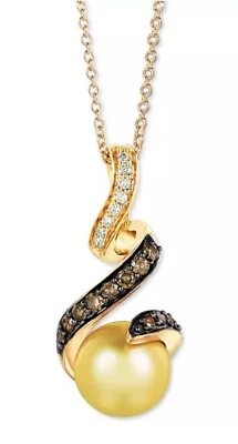 Le Vian 14k yellow gold south sea gold pearl necklace - Image 1 of 3