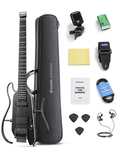 Donner HUSH X PRO Electric Guitar Bundle With Multi-Effect Tone Sim Coil Spilt - Picture 1 of 14