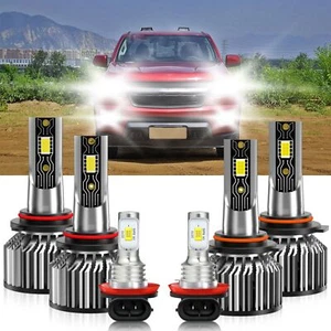 For Chevrolet Colorado 2004-2008 6Pcs LED Headlight Bulb Hi/Low+Fog Light Combo - Picture 1 of 12