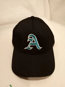 Pacific Pro Series Oakland Athletics Hat Cap Fitted Sz 7 3/8 Black MLB Baseball  - Picture 1 of 6