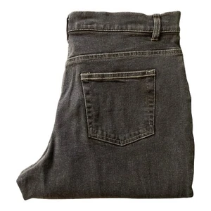 Yarra Trail Petites Wmn Jeans Sz 12 W33 L29 Straight Leg Stretch Charcoal - Picture 1 of 12
