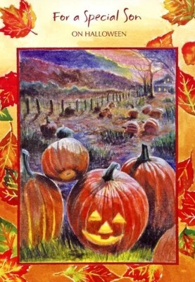 DESIGNER GREETINGS For a Special Son On Halloween - Halloween Greeting Card - 2406