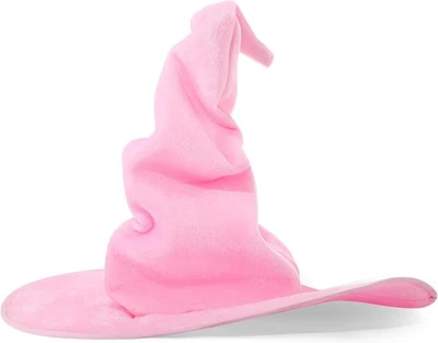Sombrero de bruja JenPen para mujer grande de terciopelo acanalado mago cosplay rosa  Foto 1 de 4