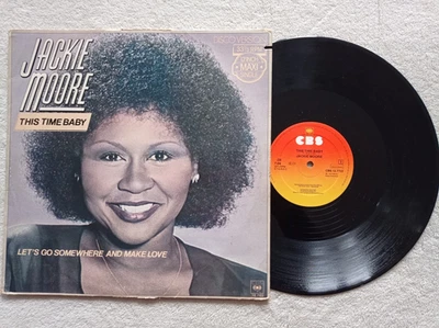 LP 33T JACKIE MOORE "This Time Baby / Let's Go Somewhere And Make Love" CBS ° - Photo 1/4