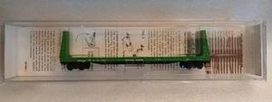 54010 N-Scale BURLINGTON NORTHERN Bulkhead Flat Car 621353 61' Kadee Micro-Train - Picture 1 of 11