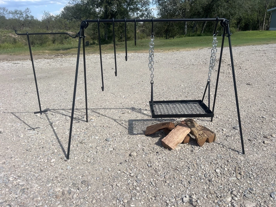 Dutch oven cookset,Open fire cooking,Cowboy cooking,Campfire grill,Asado, - Image 1 of 4