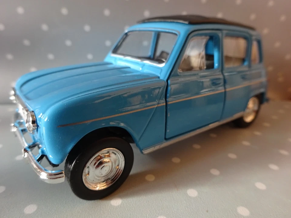 Renault R4 R 4 blau Oldtimer Modelauto ca.11,5cm *NEU* 1/34 - Bild 1 von 1
