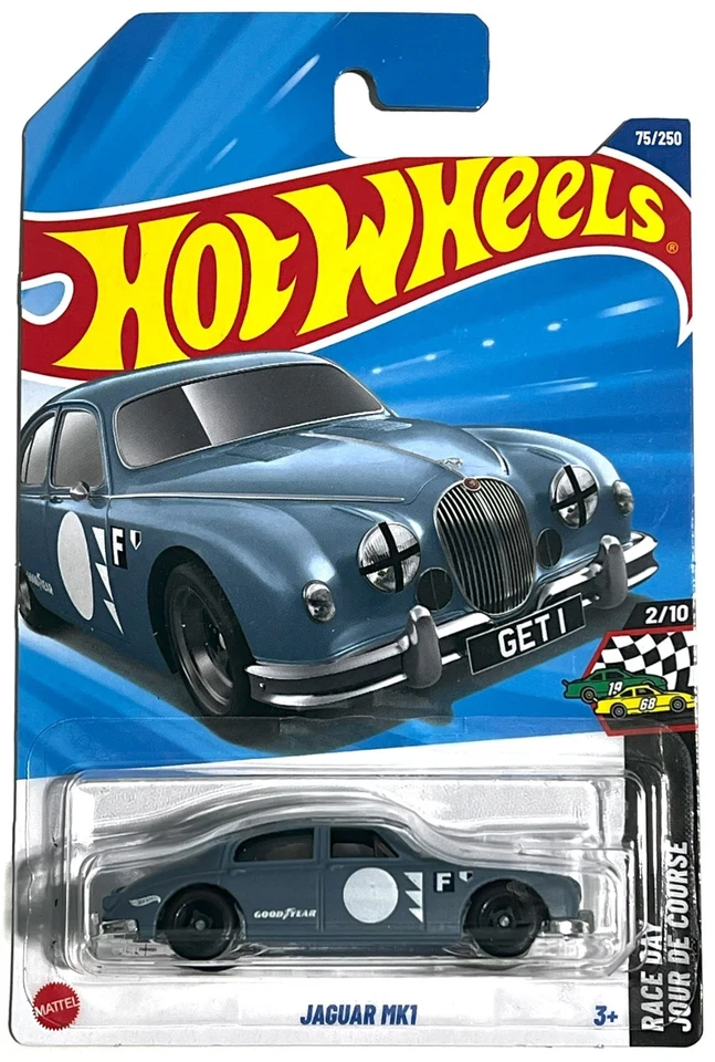 风火轮 JAGUAR MK1 钢灰色 M-Case 75/250 比赛日 2/10 — 第 1/1 张图片