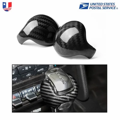 Gear Shift Knob Black ABS Trim Cover For Black Ford Mustang GT 2015-2019 Coupe Foto 1 de 4