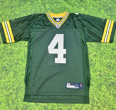 Camiseta deportiva vintage (década de 2000) Brett Favre Green Bay Packers para hombre pequeña equipo Reebok NFL Foto 1 de 4