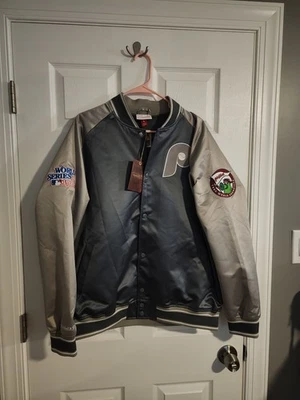 Mitchell & Ness Philadelphia Phillies Mike Schmidt Satin Jacket Large  - Image 1 of 4