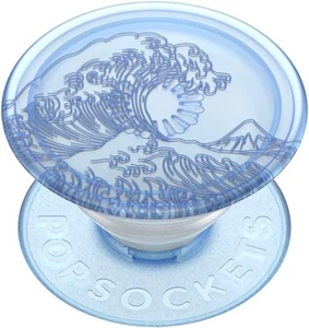 PopSockets PopGrip Plant – Translucent Ocean, Plant‑Based Swipe™ Grip & Stand - Picture 1 of 4