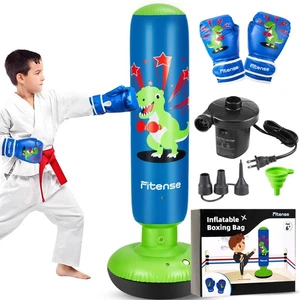 Kinderboxsack, 63 Zoll aufblasbarer Boxsack + elektrische Luftpumpe + Boxi... - Bild 1 von 6