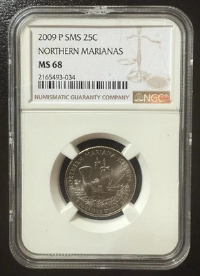 2009-P STATE QUARTER - NORTHERN MARIANAS - NGC MS68 - Image 1 of 2
