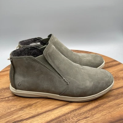 Zapatos OluKai Hawai Iloa Manu Hope para mujer talla 9 gris nobuck informales cómodos Foto 1 de 4