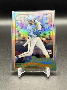 #89CU-4 Jackson Chourio Topps 1989 Baseball (RC) - 2024 Topps Chrome Update - Picture 1 of 2