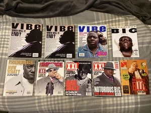 NOTORIOUS BIG BIGGIE 9 MAGAZINES LOT SOURCE XXL VIBE BMG MUSIC CATALOG DIDDY $$$ - Picture 1 of 11