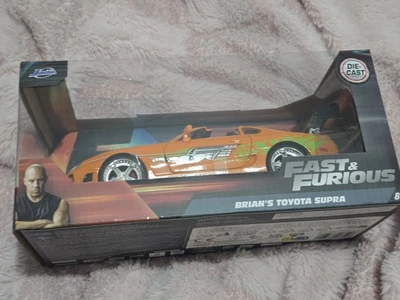 Jada Toyota Supra Rápido y Furioso Brian's Naranja Escala 1/24 97168 Foto 1 de 2