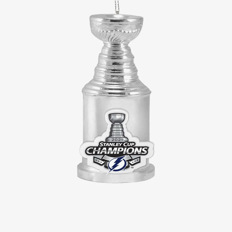 Tampa Bay Lightning Stanley Cup Champions Trofeo Ornamento NHL Foto 1 de 1