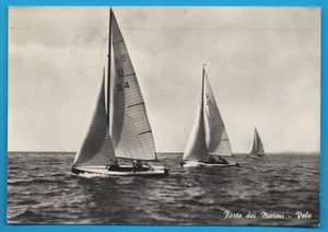 Lucca Massa Barche a Vela 1960 FG cartolina vintage postcard postkarte MA2166 - Picture 1 of 2