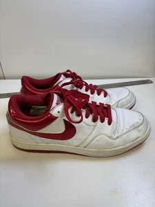 Nike Air Force 1 White/red men’s Size Uk 10 - Picture 1 of 7