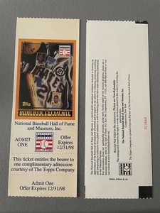 ROBERTO CLEMENTE PIRATES HALL OF FAME COMMEMORATIVE ADMISSION TICKET 12/31/98 - Picture 1 of 2