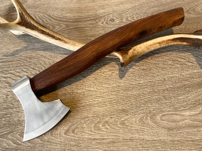 Wurfaxt Wikinger Mittelalter Axt geschmiedet Bartaxt Beil Kelten Wurfaxt Larp 13 - Bild 1 von 4